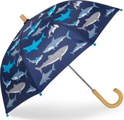 Зонт Hatley синий с акулами