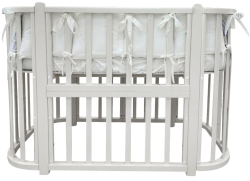 Кроватка детская Incanto Nuvola Lux цвет белый, стойки белые