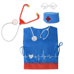 Набор ПК Лидер Медик из 4 предметов: накидка, колпак, стетоскоп, очки