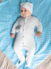Комплект на выписку 2 предмета Luxury Baby Корона айвори, с молочным бантиком 62