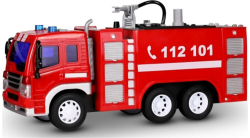 Игрушка пожарная машина Kid rocks, со звуком и светом, инерционный механизм, масштаб 1:16
