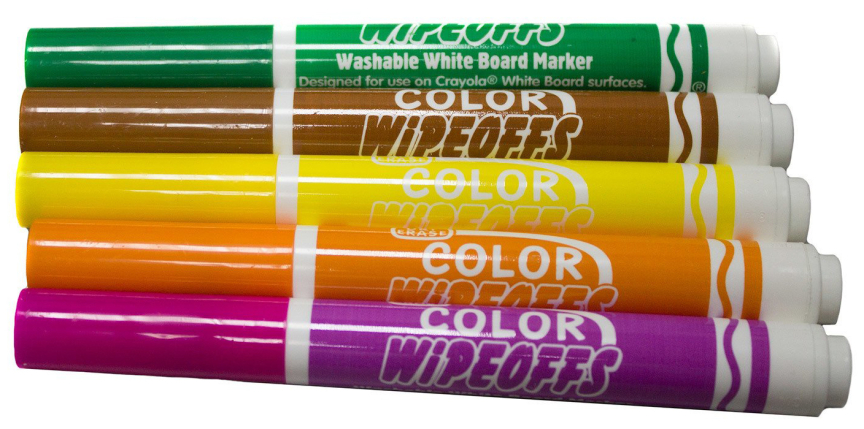 Фломастеры Crayola 8 цветов радуги для белой доски