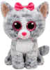 Мягкая игрушка TY Beanie Boo's Кошечка Kiki серая 25 см