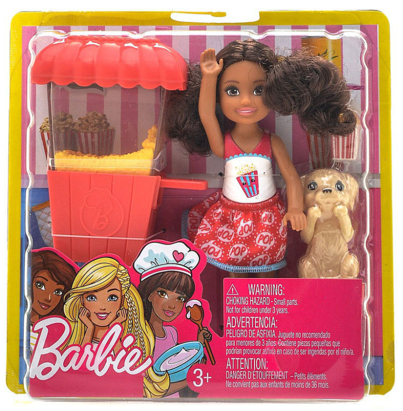 Кукла Barbie Челси и щенок, 16 см FHP66