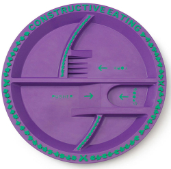 Тарелка Constructive Eating порционная фиолетовая