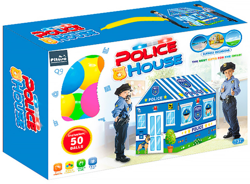 Игровой дом Pituso Полиция + 50 шаров 93х69х103 см