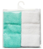Полотенце-салфетка для кормления Amarobaby Soft Care белый, мята, 2 штуки