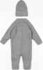 Комбинезон вязанный детский с шапочкой Amarobaby Pure Love Tot,  размер 74, демисезонный, серый