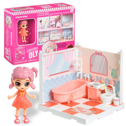 Игровой набор Мебель Bondibon, Ванная комната и куколка Oly