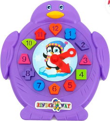 Игрушка детская логическая Часики Пингвин
